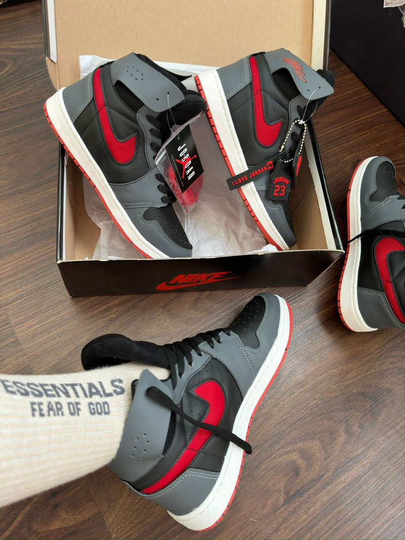 JORDAN 1 ZOOM preto vermelho UNISSEX lançamento